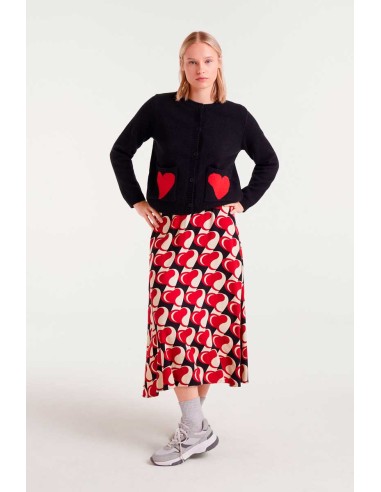 CHAQUETA JACQUARD CON ESTAMPADO HEART ATTACK SMALL.