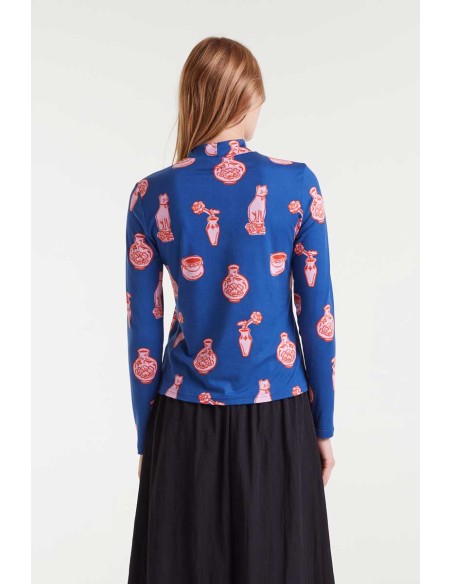 CAMISETA CON ESTAMPADO PORCELAIN.