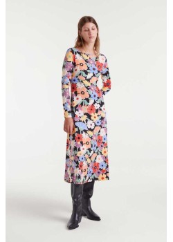 VESTIDO MIDI CON ESTAMPADO HAMPTON BIG.