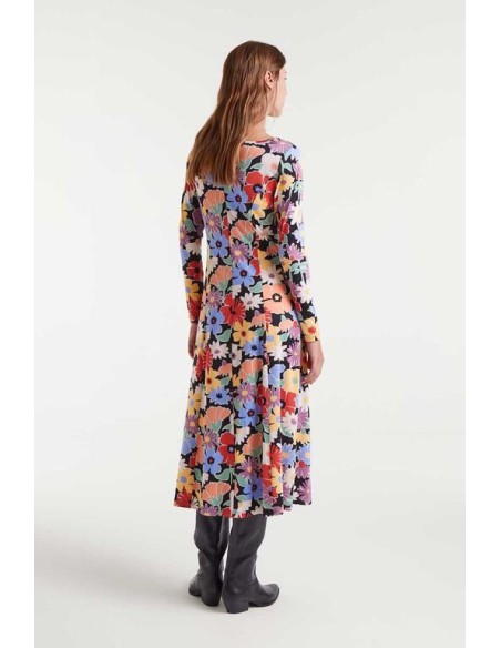 VESTIDO MIDI CON ESTAMPADO HAMPTON BIG.