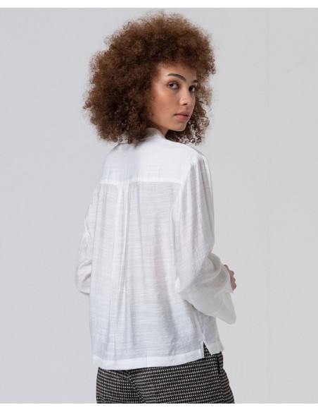 CAMISA OVERSIZE,MANGA CAMPANA.