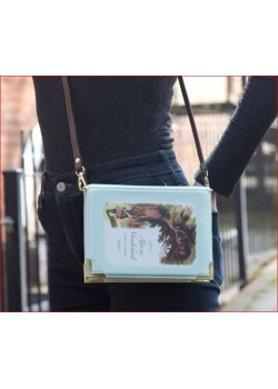 BOLSO LIBRO GRANDE DE ALICIA EN EL PAIS DE LAS MARAVILLAS.