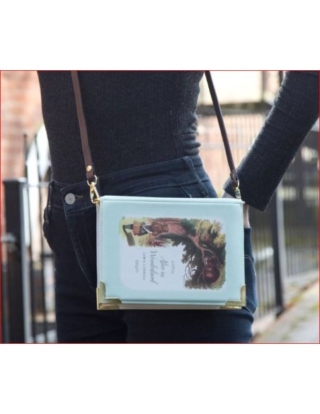 BOLSO LIBRO GRANDE DE ALICIA EN EL PAIS DE LAS MARAVILLAS.