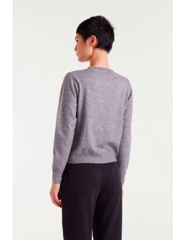 JERSEY DE PUNTO FINO CON DETALLES MULTICOLOR.