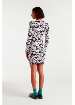 VESTIDO CORTO CON ESTAMPADO TOFU. 2