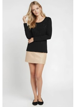 CAMISETA CON STRASS MULTICOLOR MANGA LARGA 2