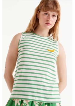 CAMISETA ESTAMPADO DE RAYAS VERDES. 2