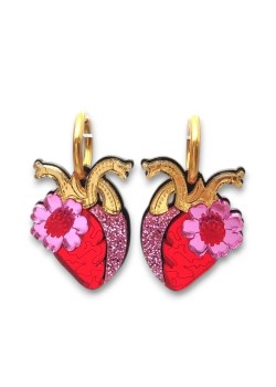 E0747PENDIENTES ANATÓMICO DEL CORAZÓN.