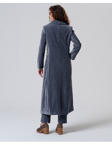 ABRIGO LARGO DE TERCIOPEL,LIGERO ACOLCHADO INTERIOR.