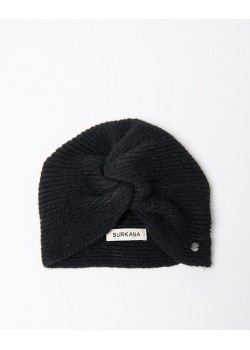 TURBANTE TRICOTADO CON EFECTO NUDO.