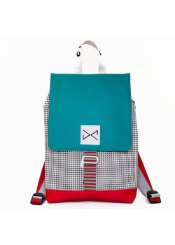 MOCHILA THE HOOK SOLAPA TURQUESA IMPERMEABLE DZ.