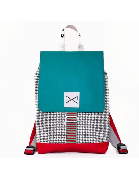 MOCHILA THE HOOK SOLAPA TURQUESA IMPERMEABLE DZ.