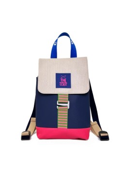 MOCHILA THE HOOK MINI SOLAPA RATTAN BEIGE IMPERMEABLE DZ.