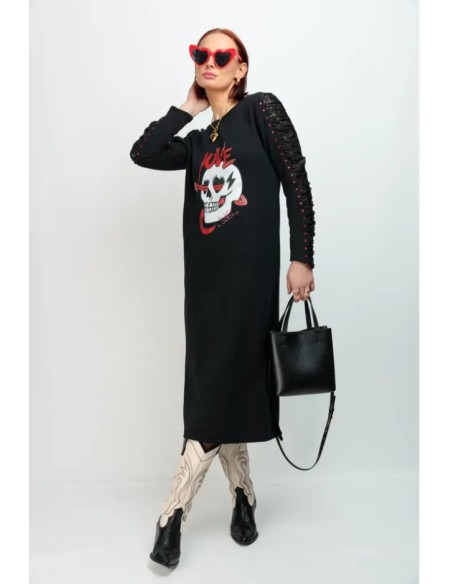 VESTIDO LARGO ROMEO SKULL LOVE.