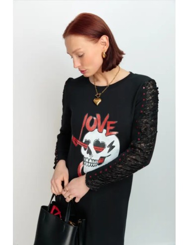VESTIDO LARGO ROMEO SKULL LOVE.