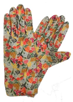 GUANTES SUKI BOUQUET FORRO POLAR NARANJA.