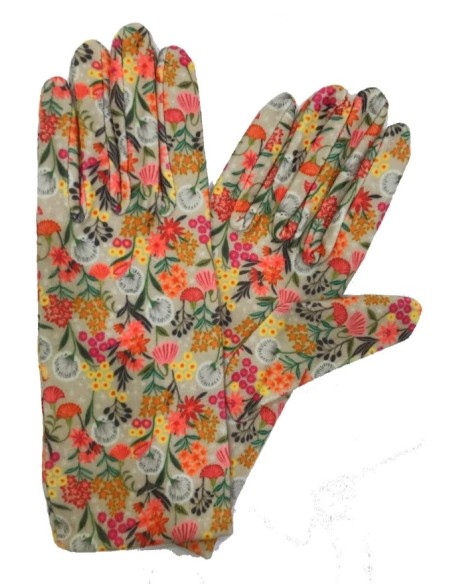 GUANTES SUKI BOUQUET FORRO POLAR NARANJA.