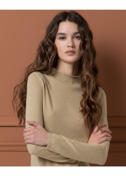 JERSEY DE PUNTO AJUSTADO DE CUELLO PERKINS.