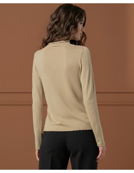 JERSEY DE PUNTO AJUSTADO DE CUELLO PERKINS.