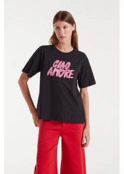 CAMISETA 100% ALGODÓN CON ESTAMPADO CIAO AMORE.