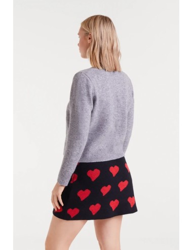 CHAQUETA DE PUNTO CUELLO REDONDO.