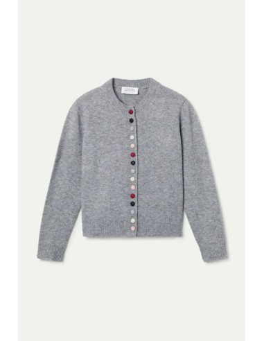 CHAQUETA DE PUNTO CUELLO REDONDO.