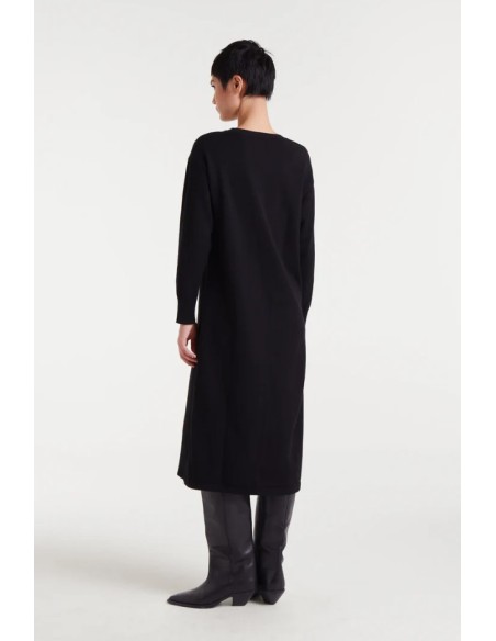 VESTIDO MIDI JACQUARD CON ESTAMPADO SUPER GREEN HEART.