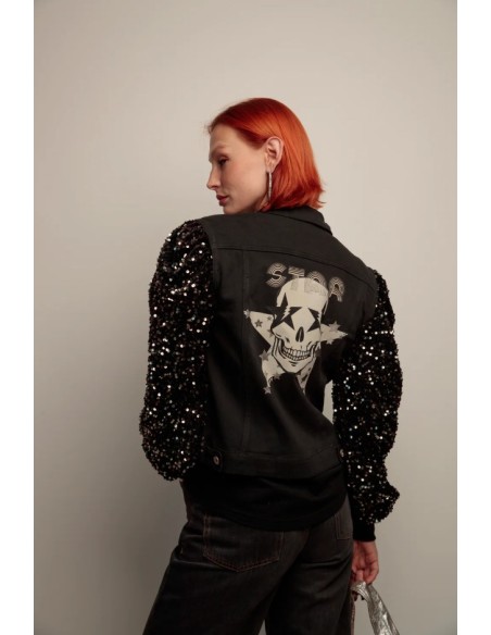 CAZADORA LENTAJUELAS SKULL FIESTA.