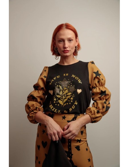 CAMISETA FRUNCES LIFE IS NOW.