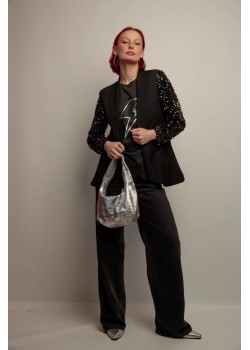 BLAZER SMOKING MANGAS LENTEJUELAS. 2