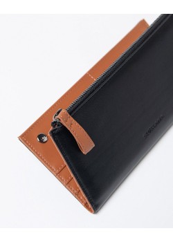 CARTERA GRANDE BICOLOR NEGRA. 2