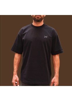 CAMISETA NEGRA,HERE COMES THE SUN,OVERSIZE. 2