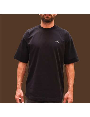 CAMISETA NEGRA,HERE COMES THE SUN,OVERSIZE.