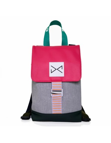 MOCHILA THE HOOK MINI SOLAPA ROSA IMPERMEABLE DZ.