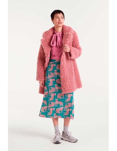 FALDA MIDI CON ESTAMPADO ONCA.