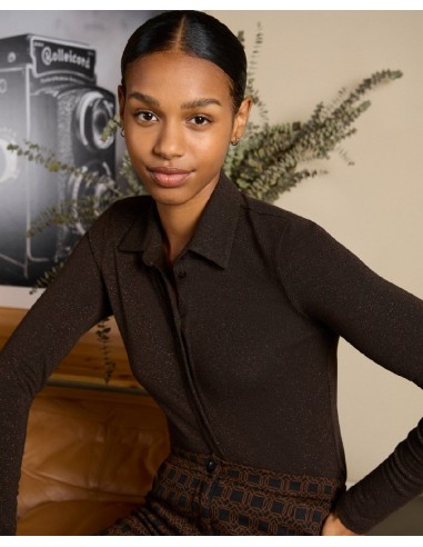 CAMISA ELÁSTICA DE LUREX.