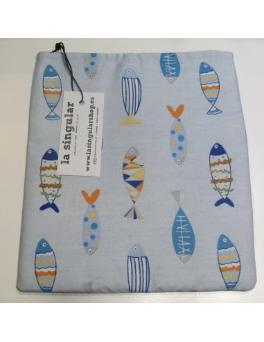 FUNDA DE TELA PARA LIBROS.