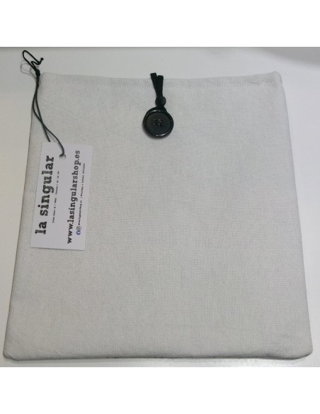 FUNDA DE TELA PARA LIBROS.