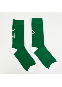 CALCETINES GREEN&WHITE LOGO.