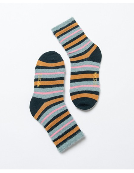 CALCETINES MEDIOS JACQUARD CON DETALLE DE PELO.