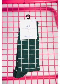 CALCETINES CUIADROS VERDE. 2