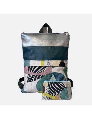 MOCHILA Y MONEDERO ADHARA ABSTRACTO.