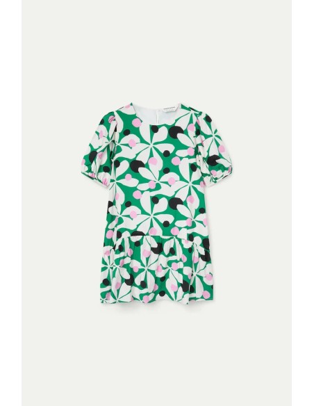 VESTIDO CORTO ESTAMPADO HOSTA