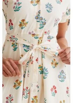 VESTIDO MIDI CON ESTAMPADO GARDENE. 2