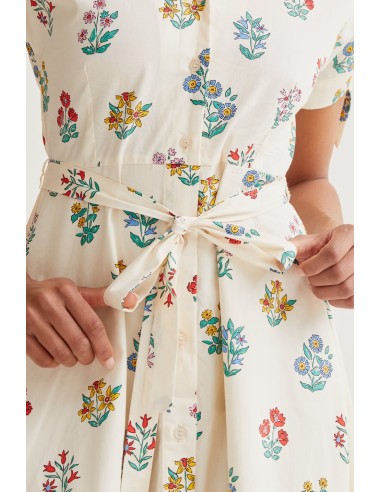 VESTIDO MIDI CON ESTAMPADO GARDENE.