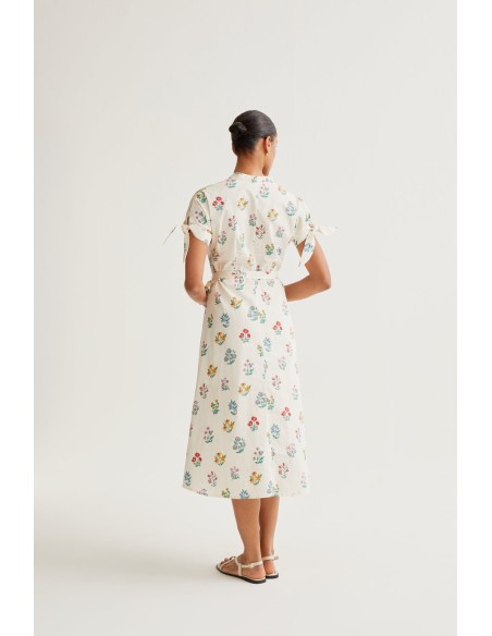 VESTIDO MIDI CON ESTAMPADO GARDENE.