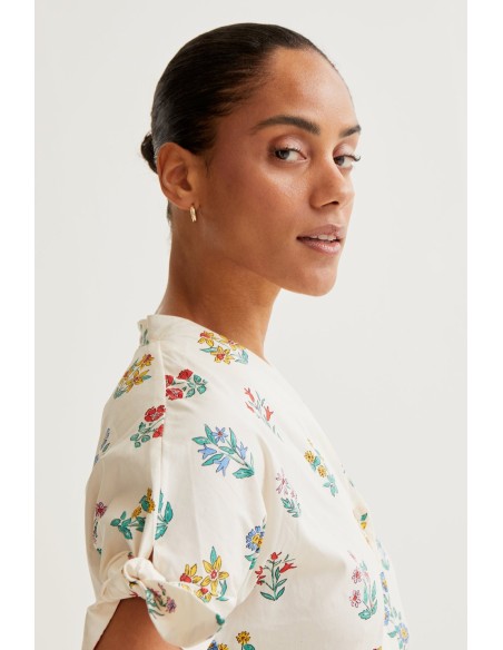 VESTIDO MIDI CON ESTAMPADO GARDENE.