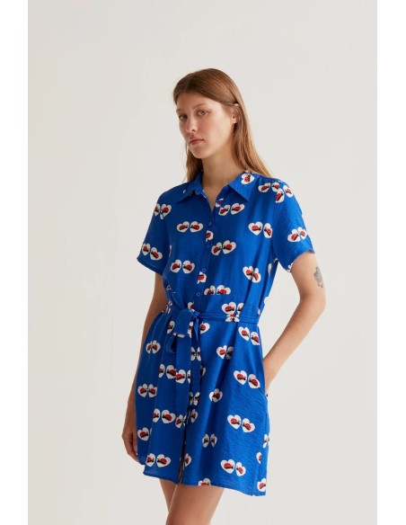 VESTIDO CORTO CON ESTAMPADO COCCINELLA