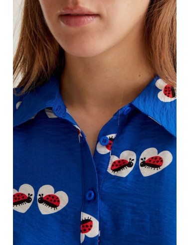 VESTIDO CORTO CON ESTAMPADO COCCINELLA