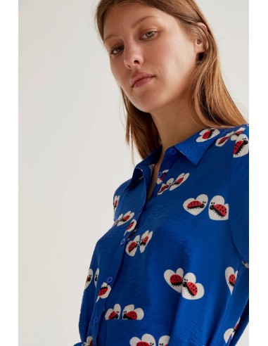 VESTIDO CORTO CON ESTAMPADO COCCINELLA